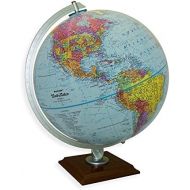 [아마존베스트]Replogle Timeless - Classic Blue Ocean Desktop World Globe, Cherry Wood Square Base, Over 4,000 Place Names, Designed for Antique-Style Home Decor (12/30 cm Diameter)