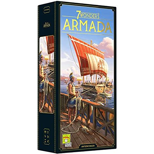  7 Wonders Armada Board Game EXPANSION - New Edition Family Board Game Board Game for Adults and Family Strategy Board Game 3-7 Players Ages 10 and up Made by Repos Production