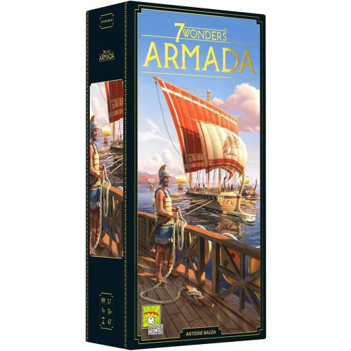  7 Wonders Armada Board Game EXPANSION - New Edition Family Board Game Board Game for Adults and Family Strategy Board Game 3-7 Players Ages 10 and up Made by Repos Production