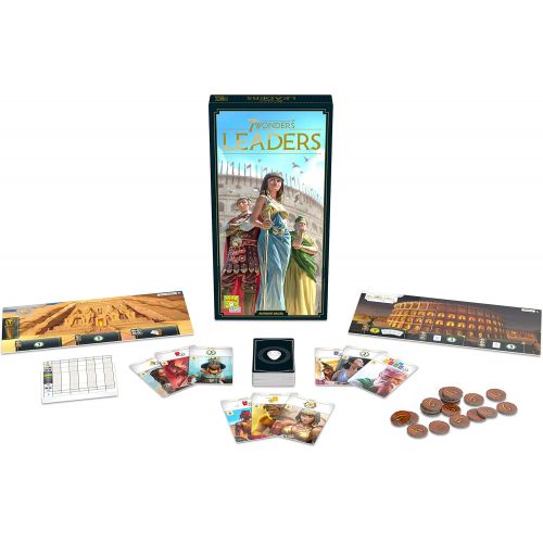  7 Wonders Leaders Board Game EXPANSION - New Edition Family Board Game Board Game for Adults and Family Strategy Board Game 3-7 Players Ages 10 and up Made by Repos Production