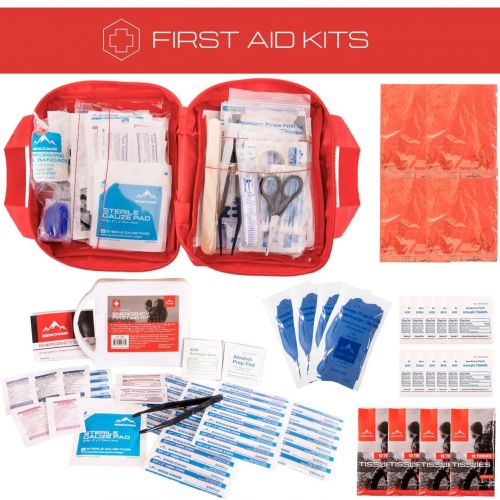  Rescue Guard First Aid Kit Hurricane Disaster or Earthquake Emergency Survival Bug Out Bag Supplies for Families - up to 12 Day Multi Person 72 Hours of Disaster Preparedness Suppl