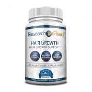 Research Verified Hair Growth Support - with Biotin, DHT Blockers & Vitamins - Hair Growth and Hair Loss Prevention, 1 Bottle (1 Month Supply)