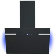 [아마존베스트]respekta Designer Slant Hood 60 cm Black with Backlight CH69060SA+, Energy Efficiency Class: A+