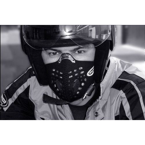  Respro RESPRO CITY ANTI POLLUTION / EXHAUST EMISSIONS FACE MASK - BLACK M