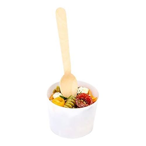  Simple Wood Spoon, Wooden Spoon - Birch Wood - 5.5 - 500ct Box - Restaurantware