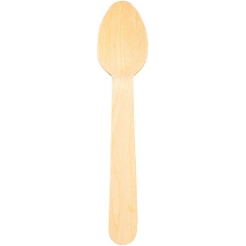  Simple Wood Spoon, Wooden Spoon - Birch Wood - 5.5 - 500ct Box - Restaurantware