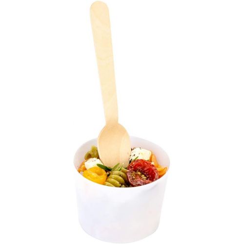  Simple Wood Spoon, Wooden Spoon - Birch Wood - 5.5 - 500ct Box - Restaurantware