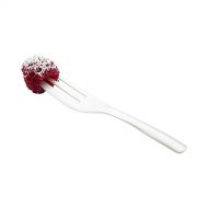Cake Fork, Pastry Fork, Knife Edge Fork - Pearl White Disposable Fork, 3 Prong, 1 Prong with a Knife Edge - Perfect for Serving Cakes - 4 - Plastic - 500ct Box - Restaurantware