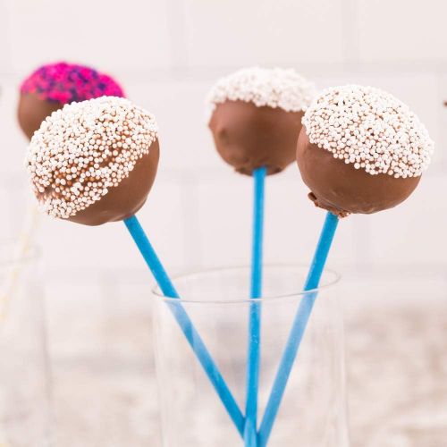  [아마존베스트]Sky Blue Paper Cake Pop and Lollipop Stick - Biodegradable - 6 x 5/32 - 100 count box - Restaurantware