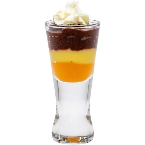  [아마존베스트]2 oz Concave Dessert Shot Glass - 1 3/4 x 1 3/4 x 4 1/4 - 6 count box - Restaurantware