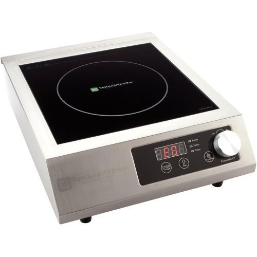  Restaurantware Professional Portable Induction Cooktop RWT0093  1800W (120V) Countertop Induction Cooker with Digital Temperature Display - Perfect for Restaurants and Catering Events - Restaura