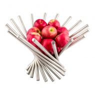 Fruit Display, Fruit Display Basket, Modern Design - Stainless Steel - Spoked - 1 ct Box - Met Lux - Restaurantware