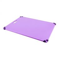 Restaurantware 18 x 24 Purple Durable Plastic Cutting Board  Rubber Corner Grips Prevent Slipping  Color-Coded for HACCP Food Safety Compliance  Measurement Markers for Precise Cutting  Dishw