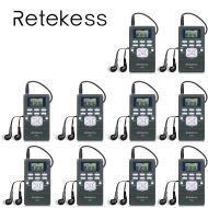 Retekess 10* New Mini Portable DSP Stereo FM Radio Digital Clock Receiver& 3.5mm Earphone