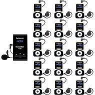 Retekess T130 Tour Guide System, Wireless Tour Guide Headsets, Easy to Set Up, Rechargeable Battery, Translation Devices for Tour, Church (Case of 1 Transmitter 15 Receivers)
