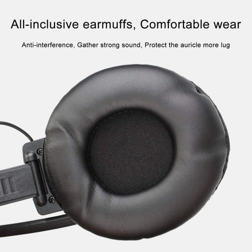  [아마존핫딜][아마존 핫딜] Retekess TR101 Walkman Headphone Radio FM Stereo Headset Radio Receiver Digital FM Hearing Protector Earmuff Support AUX Input Battery Powered(Black)