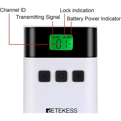  [아마존베스트]Case of 1 Transmitter 2 Receivers,Retekess TT122,Church Translation System,2.4G Wireless Tour Guide System,Social Distancing,Assisted Hearing System for Court,Training,Teaching,Fac