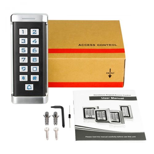  Retekess H1EM-W Access Control Keypad Stand Alone Access Keypad Access Control Reader and Keypad Waterproof Metal Case RFID Keypad Single Door with 2000 Users for Outdoor and Indoo