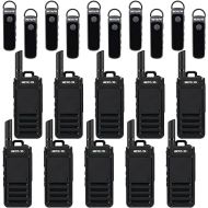 Retevis RB39P Bluetooth Walkie Talkies, Bluetooth Two Way Radios, Wireless Walkie Talkies with Earpiece, Ultra-Slim, License-Free, Hands Free for Restaurant Retail Healthcare(10 Pack)
