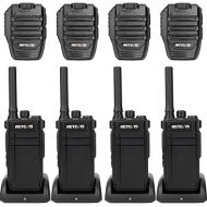Retevis RB37 Bluetooth Two Way Radio, Wireless Walkie Talkies with Mic, Auto-Connection, VOX, 2000 mAh, USB-C, Walkie Talkies for Camping Security(4 Pack)
