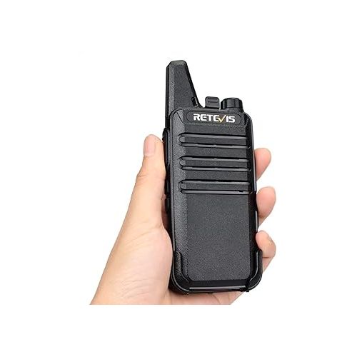  Retevis RT22 2 Way Radios Walkie Talkies,Rechargeable Long Range Two Way Radio,16 CH VOX Small Emergency 2 Pin Earpiece Headset,for School Retail Church Restaurant (Packed in Pairs with 5 Boxes)