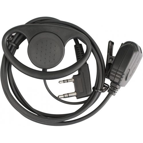  Retevis Walkie Talkie Earpiece 2 Pin D Shape Headset for Retevis H-777 RT21 RT22 RT27 Baofeng BF-F8HP UV-5R 888S 2 Way Radios (5 Pack)