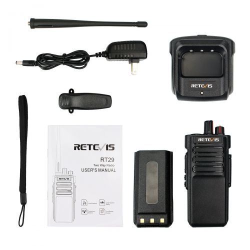  Retevis RT29 Two-Way Radios Long Range Rechargeable 3200mAh 5 Miles UP Waterproof UHF Heavy Duty High Power Walkie Talkies Long Distance(5 Pack)