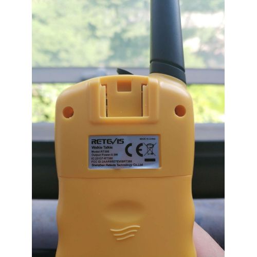  [아마존 핫딜]  [아마존핫딜]Retevis RT-388 Kids Walkie Talkies FRS 22CH LCD Display Walkie Talkies for Kids(Yellow,1 Pair)