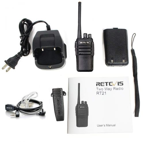  [아마존 핫딜]  [아마존핫딜]Retevis RT21 Walkie Talkies for Adults Long Range 2 Way Radio FRS Radio VOX Two Way Radio with 2 Pin Covert Air Acoustic Earpiece(5 Pack)