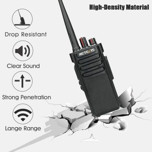  [아마존 핫딜]  [아마존핫딜]Retevis RT29 2 Way Radios Long Range UHF Radios 3200mAh 16 CH VOX Encryption Heavy Duty High Power Walkie Talkies with Waterproof Speak Mic (4 Pack)