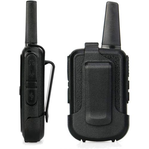  [아마존 핫딜]  [아마존핫딜]Retevis RT15 Walkie Talkie FRS Rechargeable 16 Channel Lock Vox Handsfree Ski Small Walkie Talkies for Kids Adults (Black, 3 Pack)