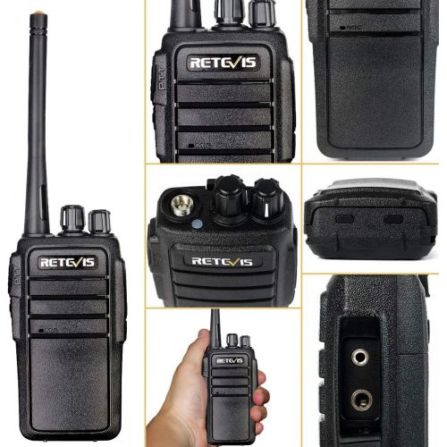  [아마존 핫딜] [아마존핫딜]Retevis RT21 Walkie Talkies Updated 3000mAh FRS Radio 16CH UHF Two Way Radio Rechargeable VOX 2 Way Radios with Earpiece(4 Pack)