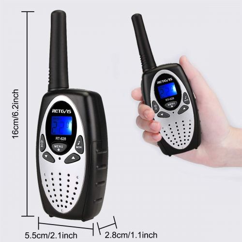  [아마존핫딜][아마존 핫딜] Retevis RT628 Kids Walkie Talkies VOX UHF 22 CH FRS 2 Way Radio for Kids (Silvery,2 Pack)