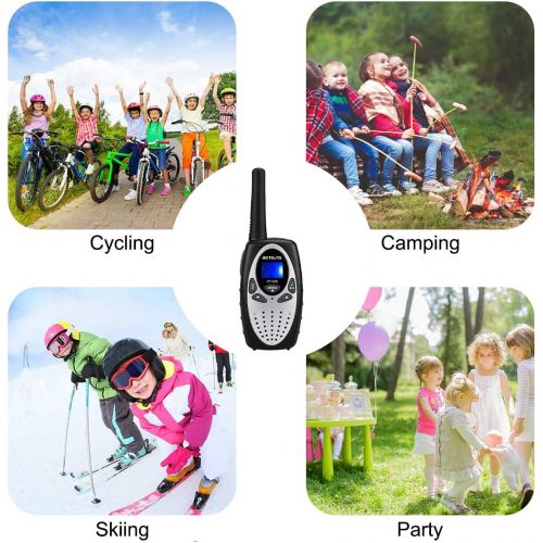  [아마존핫딜][아마존 핫딜] Retevis RT628 Kids Walkie Talkies VOX UHF 22 CH FRS 2 Way Radio for Kids (Silvery,2 Pack)