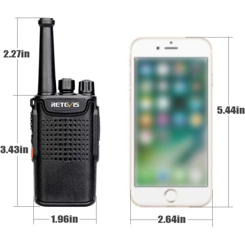  [아마존 핫딜] Retevis RT67 Walkie Talkies for Adults Long Range UHF FRS 16 Channel Palm Size Long Battery Life Two Way Radios (3 Pack,Black)
