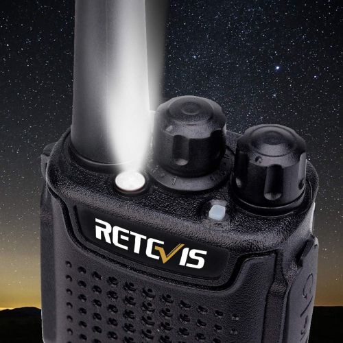  [아마존 핫딜] Retevis RT67 Walkie Talkies for Adults Long Range UHF FRS 16 Channel Palm Size Long Battery Life Two Way Radios (3 Pack,Black)