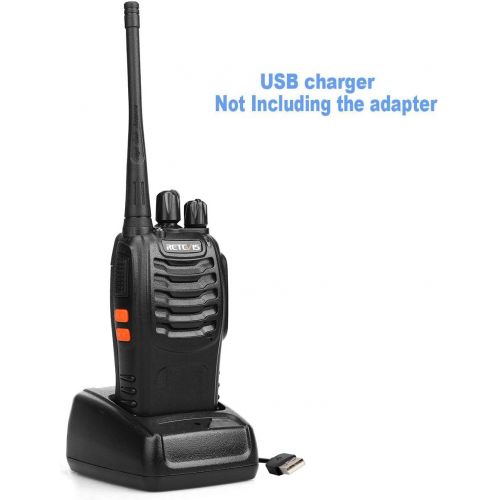  [아마존베스트]Retevis H-777 Two Way Radio Single Band UHF Rechargeable Walkie Talkies(6 Pack)