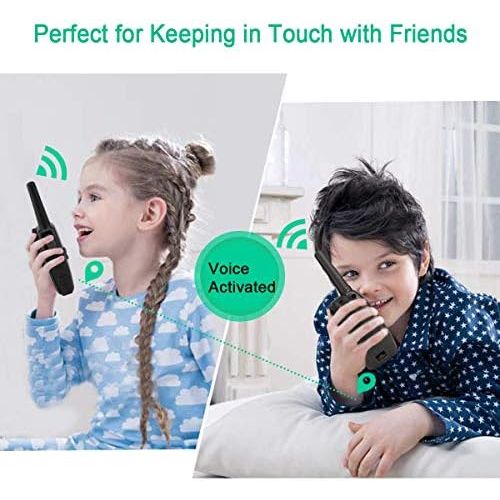  [아마존베스트]Retevis RT628 Walkie Talkie for Kids VOX Portable 22 Channel FRS Kids Walkie Talkies (Black,2 Pack)