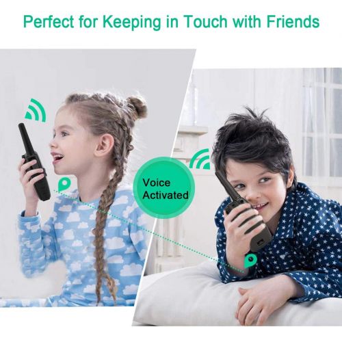  [아마존베스트]Retevis RT628 Walkie Talkie for Kids VOX Portable 22 Channel FRS Kids Walkie Talkies (Black,2 Pack)