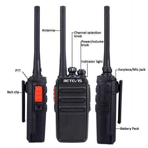  [아마존 핫딜]  [아마존핫딜]Retevis RT24 Plus Funkgerate Set PMR Funkgerat Lizenzfrei 16 Kanale VOX Rauschsperre Hohe Reichweite Wiederaufladbar USB Ladeschale Walkie Talkie mit Headset (3 Paar, Schwarz)