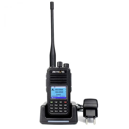  [아마존 핫딜]  [아마존핫딜]Retevis RT3S DMR Funkgerate GPS Dualband Amateurfunk 3000 Kanale DTMF Aufnahmefunktion Doppel Zeitschlitz Digitales/Analoges Handfunkgerat kompatibel mit MOTOTRBO TierⅠ& Ⅱ(1 Stk.,