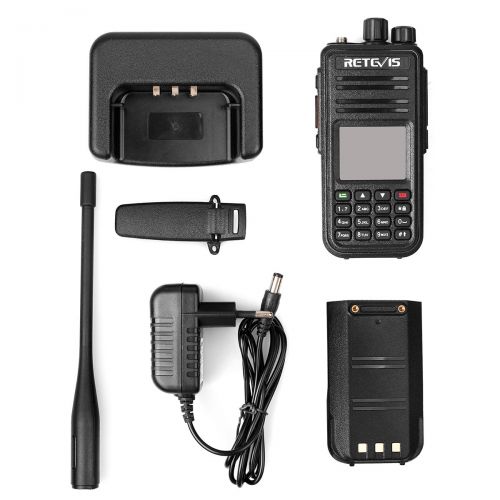  [아마존 핫딜]  [아마존핫딜]Retevis RT3S DMR Funkgerate GPS Dualband Amateurfunk 3000 Kanale DTMF Aufnahmefunktion Doppel Zeitschlitz Digitales/Analoges Handfunkgerat kompatibel mit MOTOTRBO TierⅠ& Ⅱ(1 Stk.,