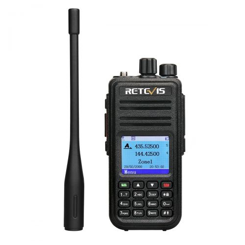  [아마존 핫딜]  [아마존핫딜]Retevis RT3S DMR Funkgerate GPS Dualband Amateurfunk 3000 Kanale DTMF Aufnahmefunktion Doppel Zeitschlitz Digitales/Analoges Handfunkgerat kompatibel mit MOTOTRBO TierⅠ& Ⅱ(1 Stk.,