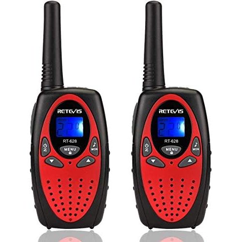  Retevis RT628 Walkie Talkies for KidsToy for 3-14 Years Old Boy and Girls Long Range Kids Walkie Talkies for Birthday Gift (Red, 2 Pack)