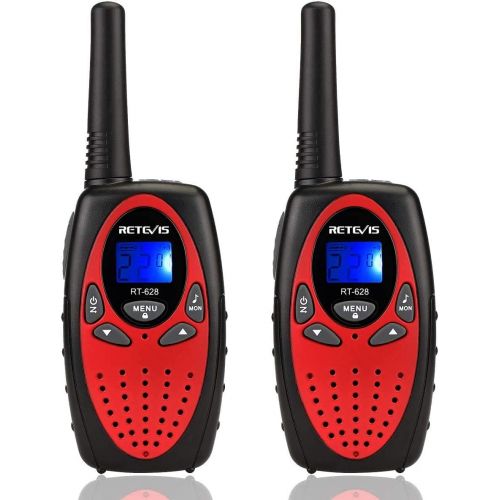  Retevis RT628 Kids Walkie Talkies 22 Channel FRS Toy for Kids Uhf FRS 2 Way Radio Toy(Red, 2 Pack)