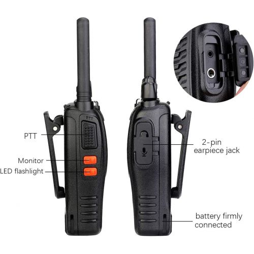  Case of 6,Retevis H-777 Walkie Talkies for Adults Long Range, Rechargeable Two-Way Radios,with 6-Way Multi Unit Charger,Flashlight Handheld Business 2 Way Radios
