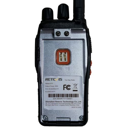  Case of 6,Retevis H-777 Walkie Talkies for Adults Long Range, Rechargeable Two-Way Radios,with 6-Way Multi Unit Charger,Flashlight Handheld Business 2 Way Radios