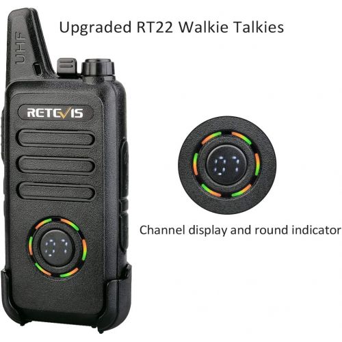  Retevis RT22S 2 Way Radios Walkie Talkies Long Range,Two Way Radios Rechargeable with Earpiece,Channel Display,Hands Free,for Healthcare,Retail,Restaurant,Automotive(10 Pack)