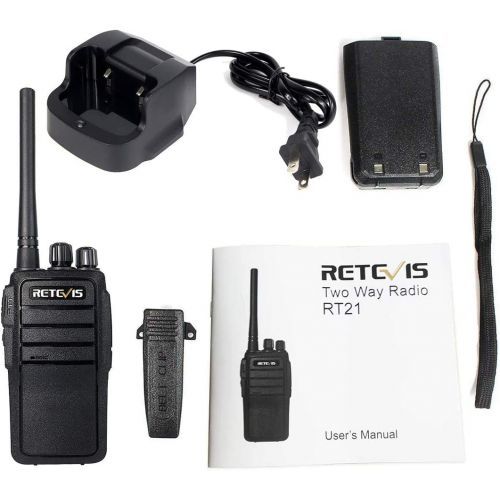  Case of 4,Retevis RT21 Walkie Talkies Adults Rechargeable, Two Way Radios Long Range,16 Channels VOX Hands Free Emergency 2-Way Radio for Family and Small Organization Business