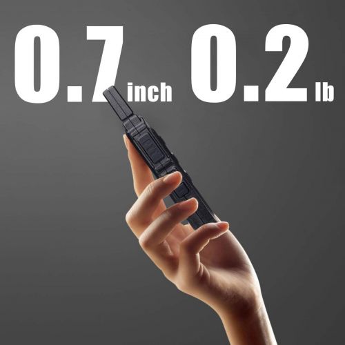  [아마존베스트]Retevis RT19 Walkie Talkies Adults Rechargeable,2 Way Radios Long Range,Portable FRS Two-Way Radios,Mini,Hands Free,1300mAh Battery,Metal Clip,with Earpiece(4 Pack)